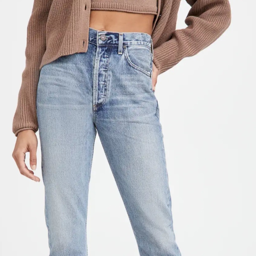 Citizens of Humanity 'Charlotte' High Rise Straight Jeans, La Luna, Size 25